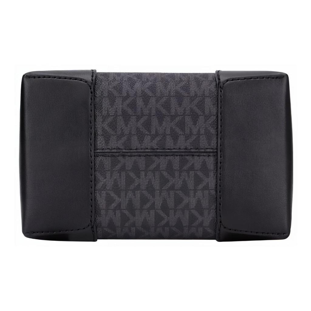 Michael Kors MK Mercer 18 Классическая сумка-ведро с монограммой и завязками Холщовая Женские сумки Черный 35F2GM9M1B-BLACK