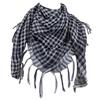 Shemagh Desert Scarf Colorblock Houndstooth Pattern Arab Keffiyeh Shawl Wrap with Tassels Scarves Bandana Head Wraps