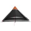 Trekking Tent Gray and Orange 222 x 85 x 125 cm