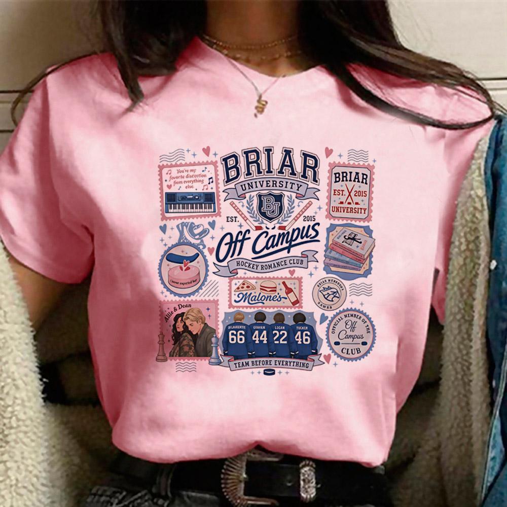 TV Off Campus Briar University Graham 44 Hockey Jersey Tshirts Women Men Breathable Streetwear Casual T Shirt Unisex Streetwear