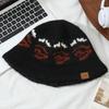 Autumn and Winter Patterned Knitted Fisherman Hat Outdoor Windproof and Warm Hat Fashionable Versatile Pot Hat