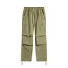 Li Ning Badfive Casual Simple Solid Color Straight Leg Knitted Sports Pants Men Bottoms Sandalwood-Green AKXV027-6