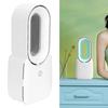 Bladeless Fan with Light Mini Portable Desktop Cooling Fan USB Charging for Home Office White