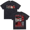 Akira Anime Tshirt Men Vintage Washed Black Oversized Streetwear Cotton Short Sleeve Graphic Tees Unisex Tops