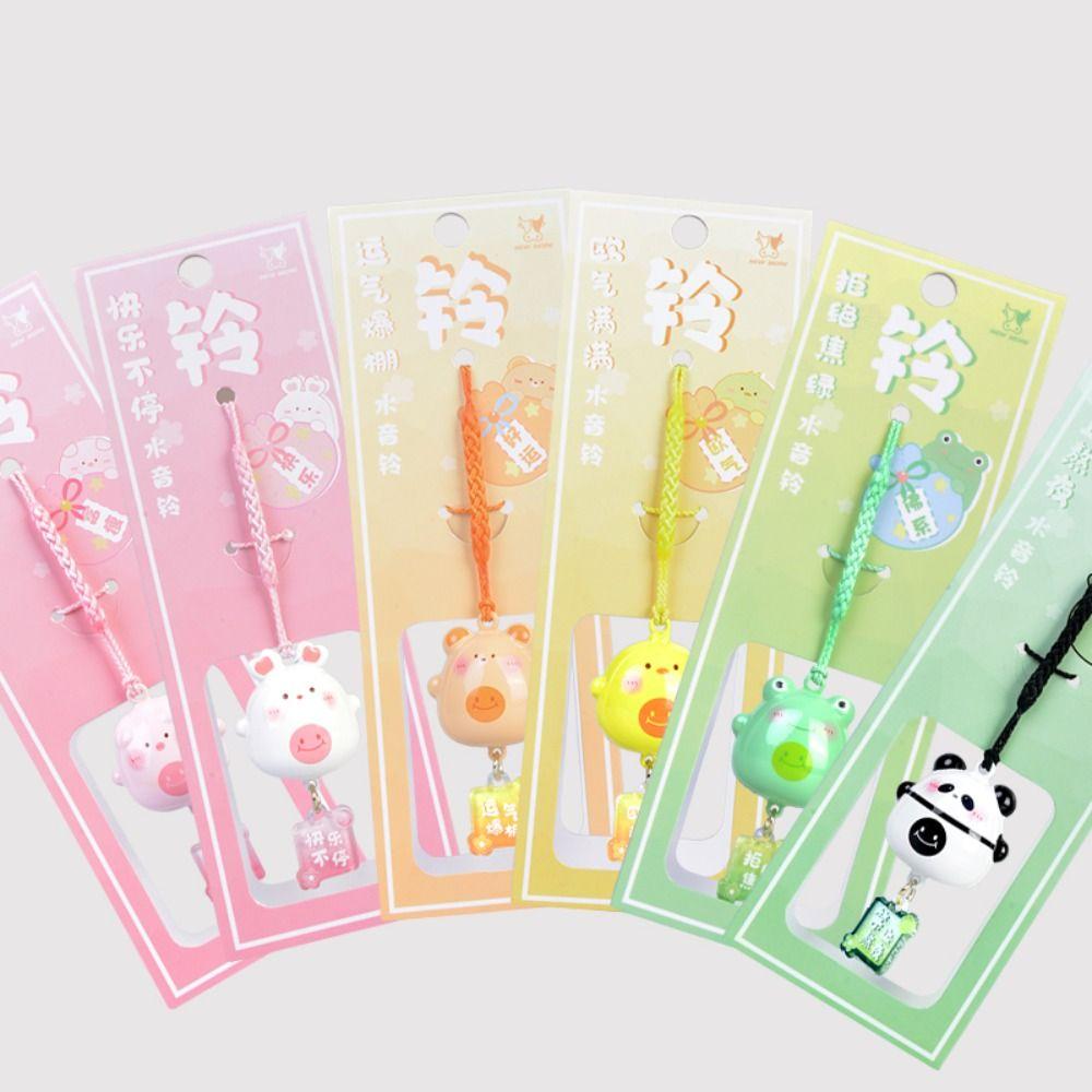 Мультяшные животные Водяной колокольчик Телефонные подвески Подвесные цепочки для колокольчиков Телефонные шнурки Подарок на день рождения