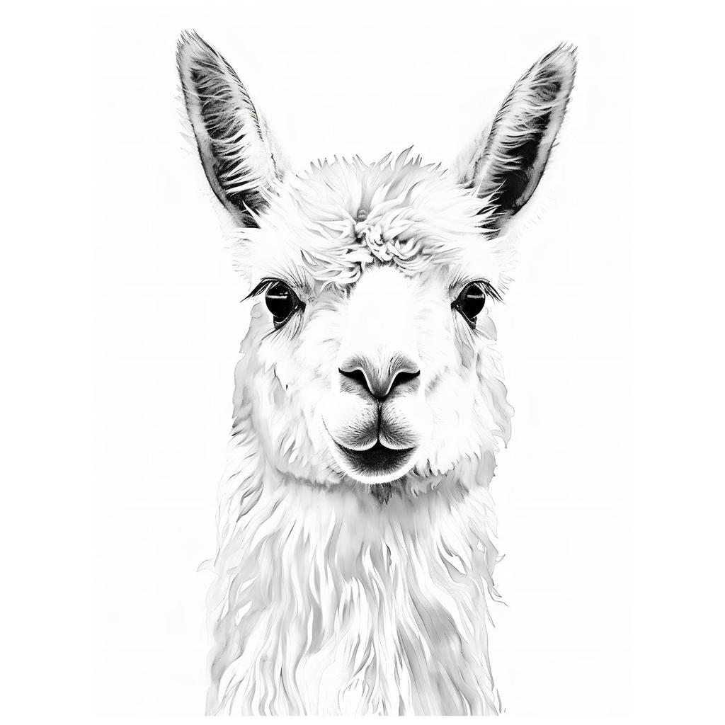 Subtle Lama Subtle Lama, 50X70 Cm, Frameless, Matte Paper 230 Gsm