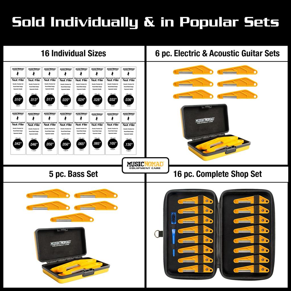 MUSIC NOMAD Diamond Coated Nut MN660 File, .050 inch,