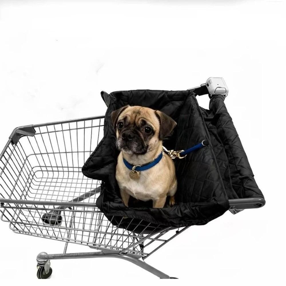 Portable Pet Stroller Cushion Cover Waterproof Shopping Cart Pet Cover Grocery Cart