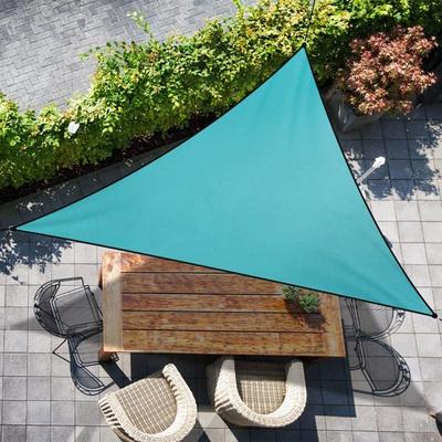 Voile D'ombrage Triangulaire 3×3×3 M Bleu – PU Imperméable, Blocage UV 95%