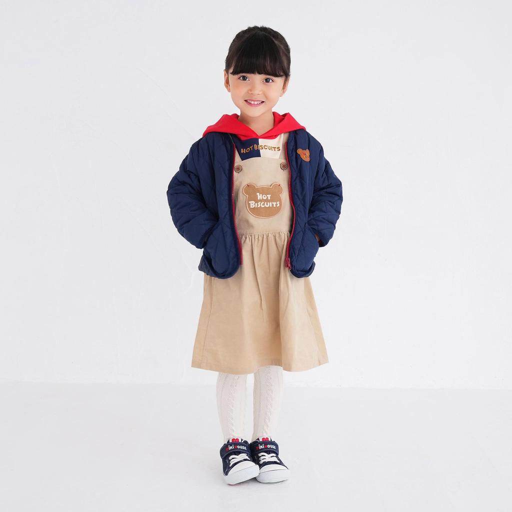 Miki House Hot Biscuits Темно-синий джемпер для мальчиков и детей, синий, 90 см, для девочек, 73-3704-497