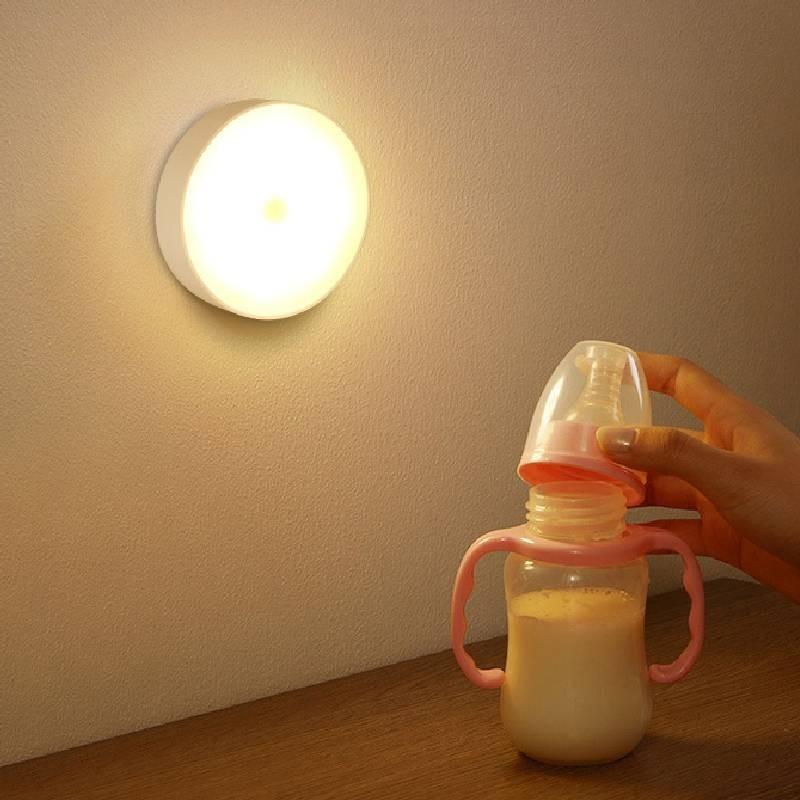 Led Rechargeable Motion Sensor Night Light Closet Stair Induction Lamp Tool