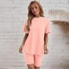 Women's Loose Fit Oversized T-shirt and Slim Shorts Sports Leisure Set