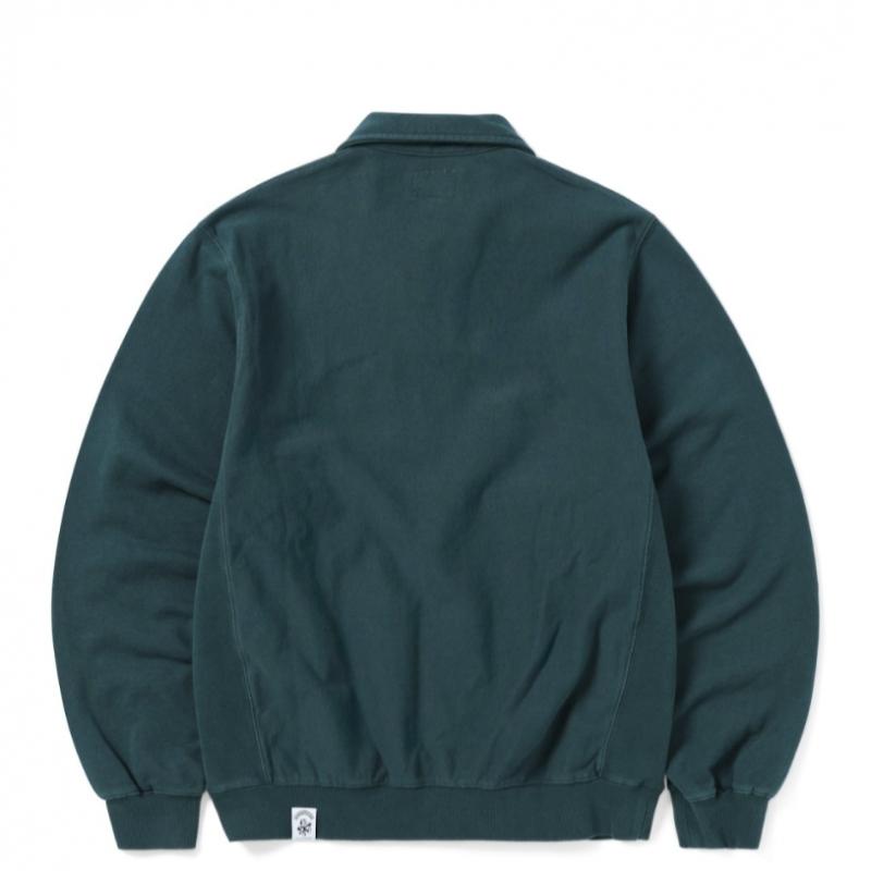 Thisisneverthat Tnt Felix Collar Sweatshirt Sea Green