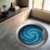 Whirlpool Водоворот Круглый Ковер Стиральная Машина 3D Иллюзия Коврик для Пола Современный Декор Ванной Комнаты Ковер-Вихрь Коврик для Любителя Океана