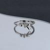 Lindon Classic Copper Alloy Zircon Ring Ladies Jewelry Wedding Promise Party Gift
