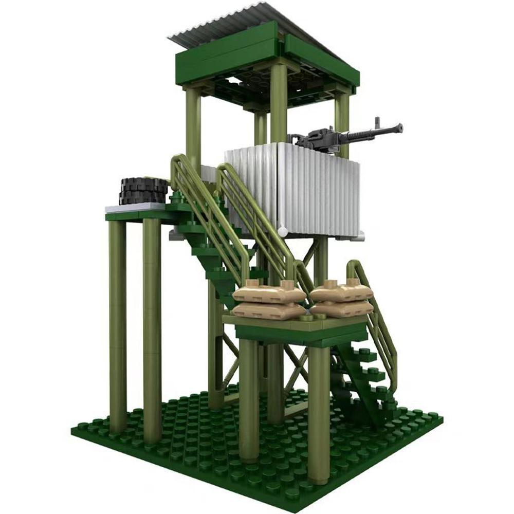 World War 2 WW2 Army Military Soldiers SWAT Observation Post DIY Educational Building Blocks Bricks Children'S Toys Gift