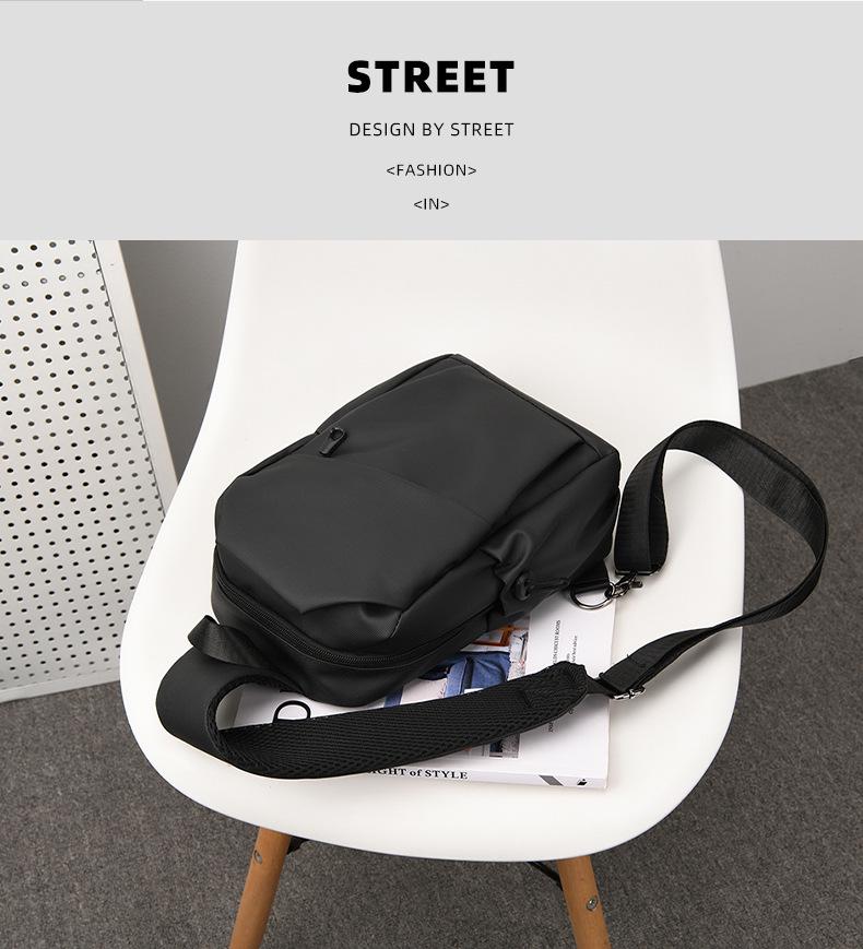 Высококачественная сумка через плечо на груди: Стильная водонепроницаемая повседневная сумка через плечо для мужчин и женщин