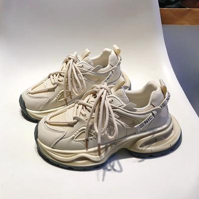 Обувь для папы, женские осенние новинки, модные повседневные универсальные кроссовки с толстой подошвой и маленькой талией