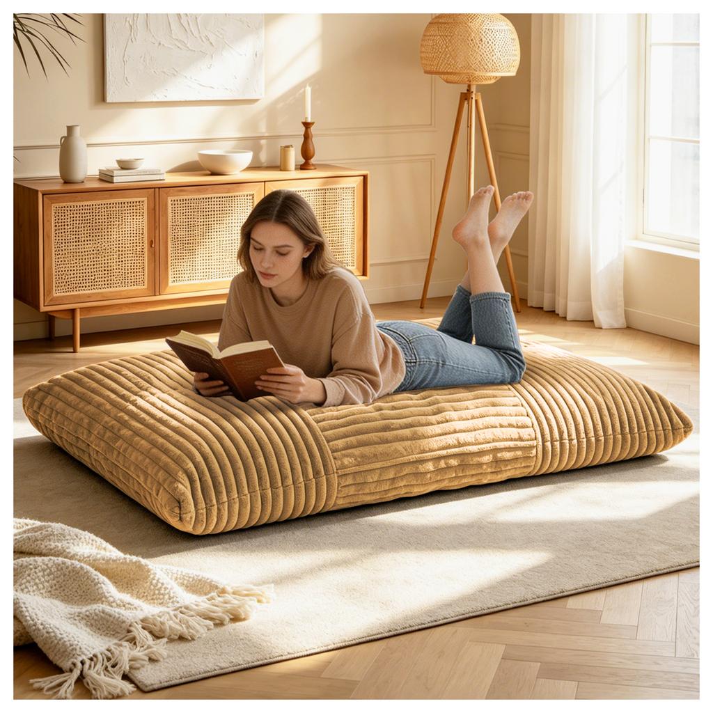 DDY-HUANGSE Oversized Convertible Bean Bag Chair – Your Cozy Spot for Relaxation & Family Time