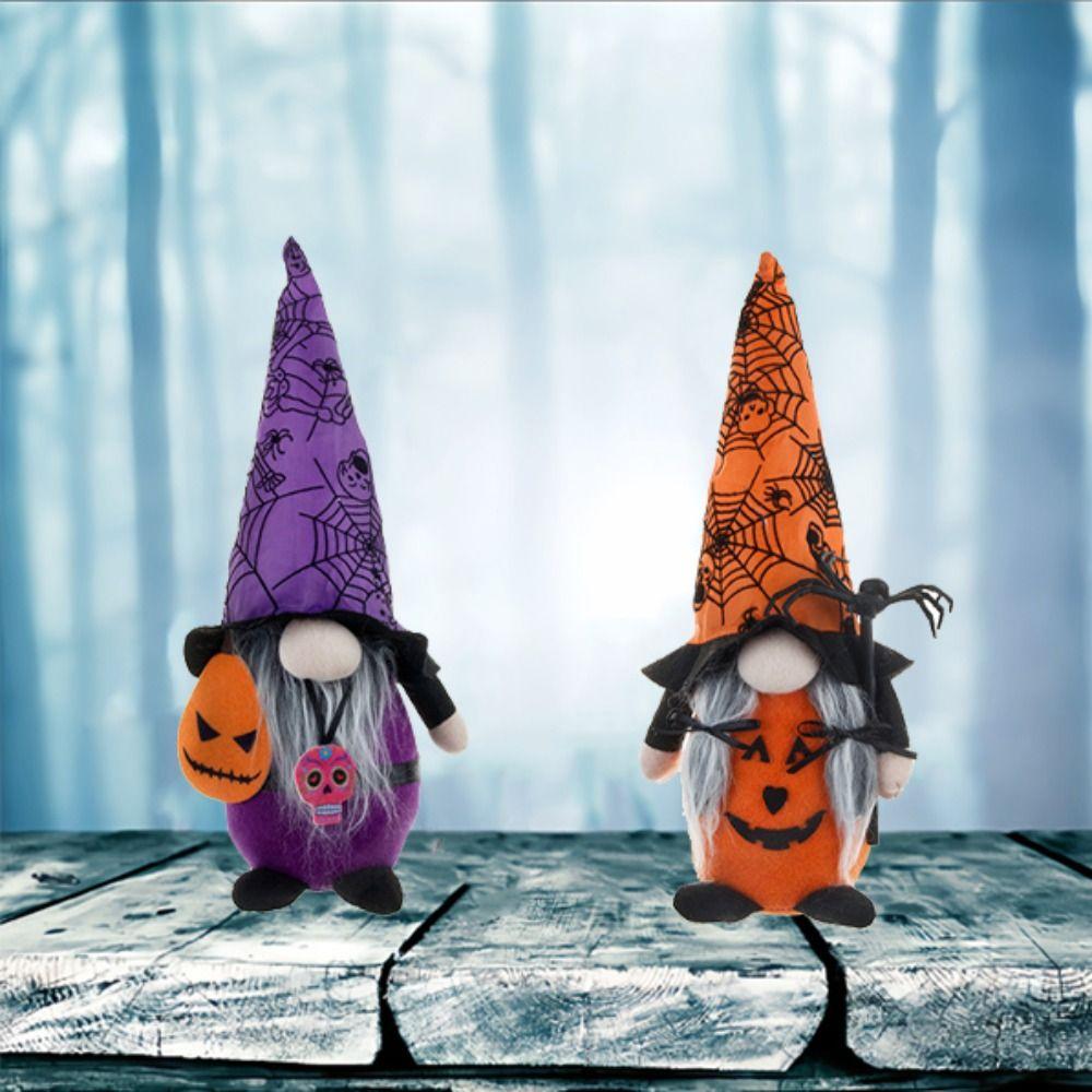 Мультяшные Хэллоуинские гномы Кукла Милый гном Плюшевая кукла Рукоделие Кукла без лица Подарок