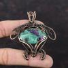 Ruby Fuchsite Pendant Copper Wire Wrapped Gemstone Jewelry Handmade Unique Pendant Tortoise Pendant Copper Wire Wrapped Pendant Gift For Mom