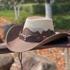 Wide Brim Western Cowboy Hats Ethnic Style Sun Protection Fisherman Cap  Cycling