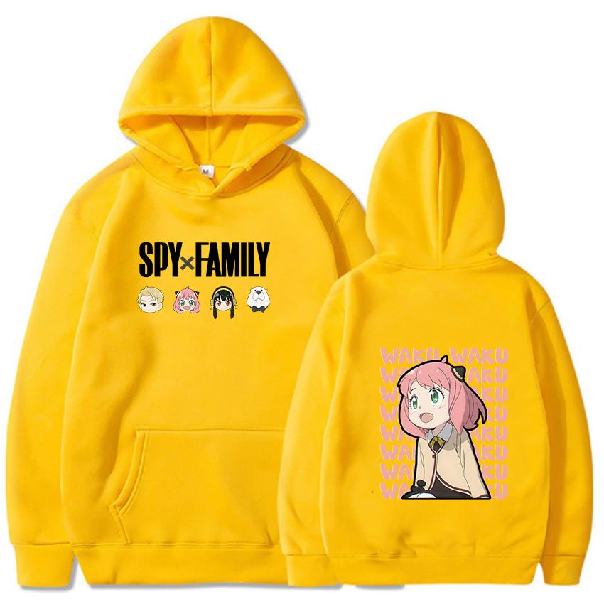 Горячая аниме-шпионка x семья Аня Форджер с графическим принтом, с капюшоном для мужчин и женщин, распространенные толстовки с капюшоном, повседневная уличная одежда, толстовка унисекс в стиле Харадзюку