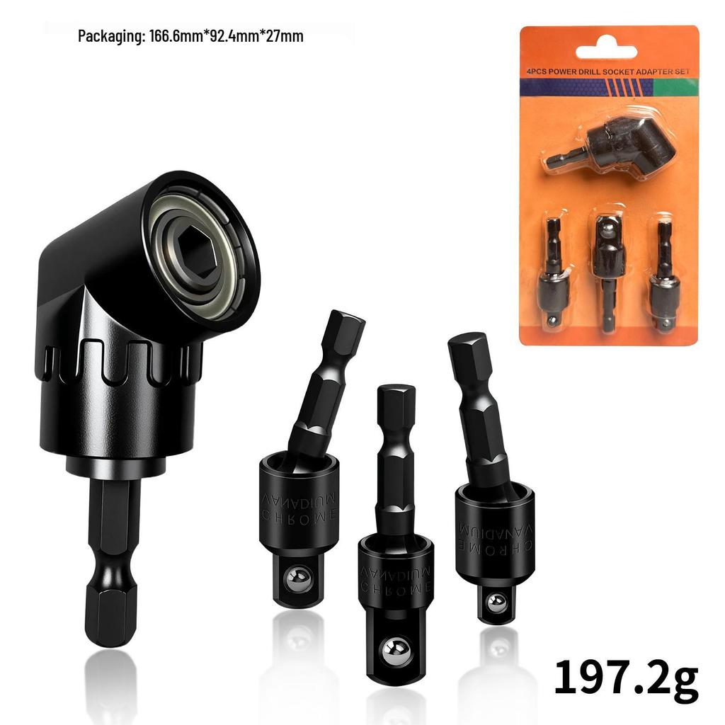 Compact Dual-Function Self-Locking Screwdriver Bit Extension Rod