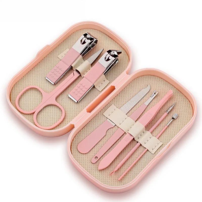 8/10/14 Pieces Stainless Steel Nail Clipper Set Manicure Pedicure Tools Kit with Nail File Cuticle Scissors forHome Travel Gifts