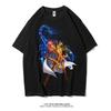 Japanese Anime Saint Seiya Golden Zodiac Sports Rock Fitness Casual Hip Hop Men's Top Short Sleeve T-shirt Girls T-shirt Couple