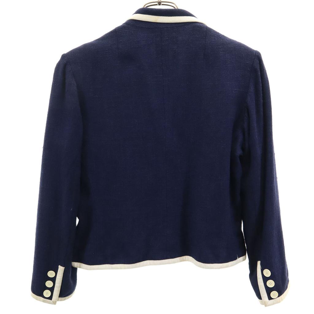 Givenchy Пиджак 80-х 90-х годов, старый, сделано в Японии, синий, женский, б/у