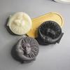 Солнце Луна Лицо Силиконовые поделки Форма 3D Гравировка Портрет Свеча Гипс Мыло Смола Литейные формы Семейный ужин Украшения Свеча