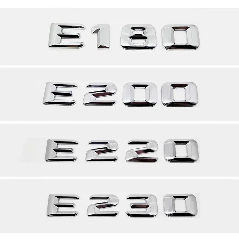 Car Tail Letter Number Emblem Sticker Rear Trunk Badge Decal for Mercedes Benz E Class E53 E55 E63 E200 E220 E230 E240 E250 E260 EIA4