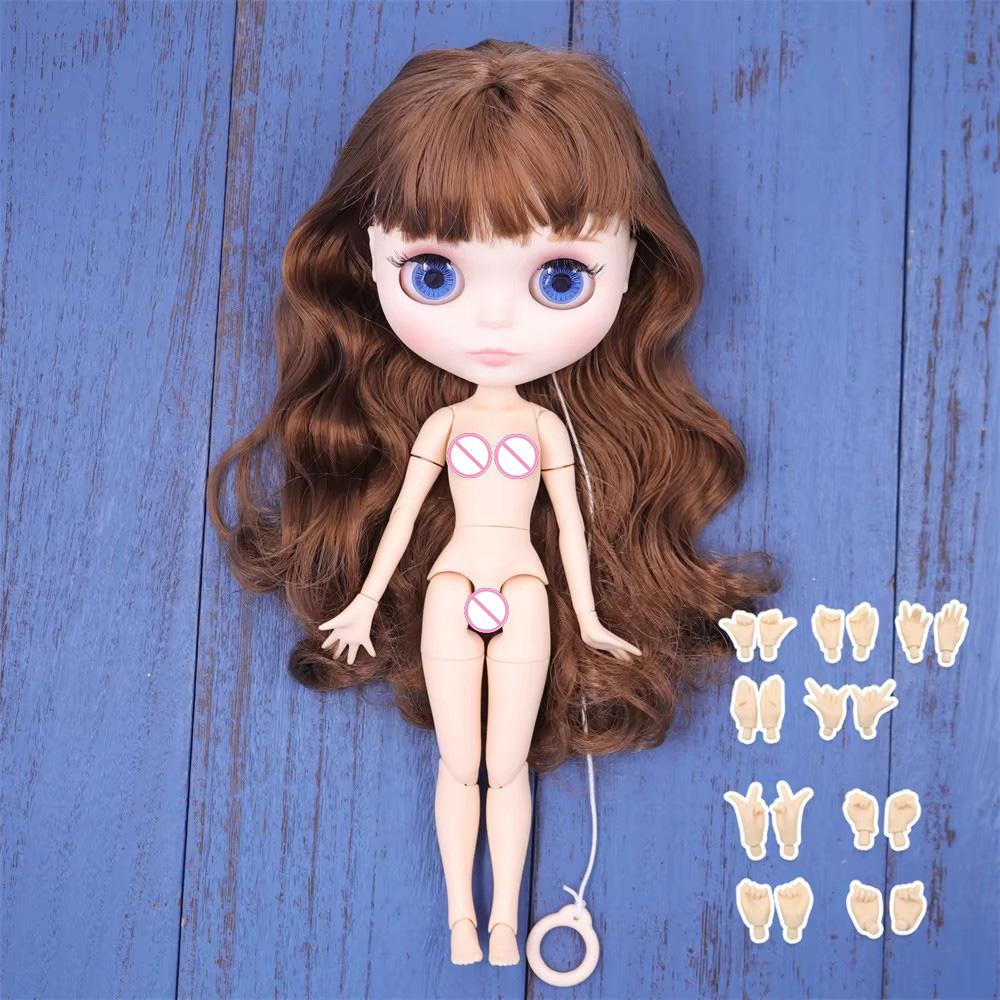 ICY DBS Blyth Doll White Skin Glossy Face Matte Face Joint Body with Hand Set A&B 1/6 Bjd Suitable Diy Makeup Special Price