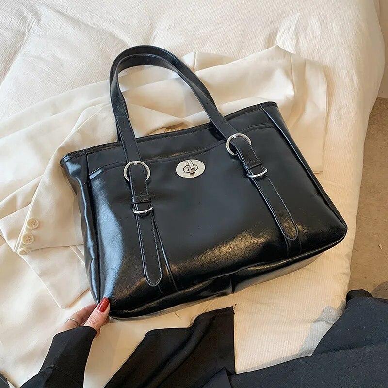 Большие серебряные сумки-тоут для женщин, тренд 2023, женские однотонные винтажные сумки через плечо, женские сумки с короткой ручкой