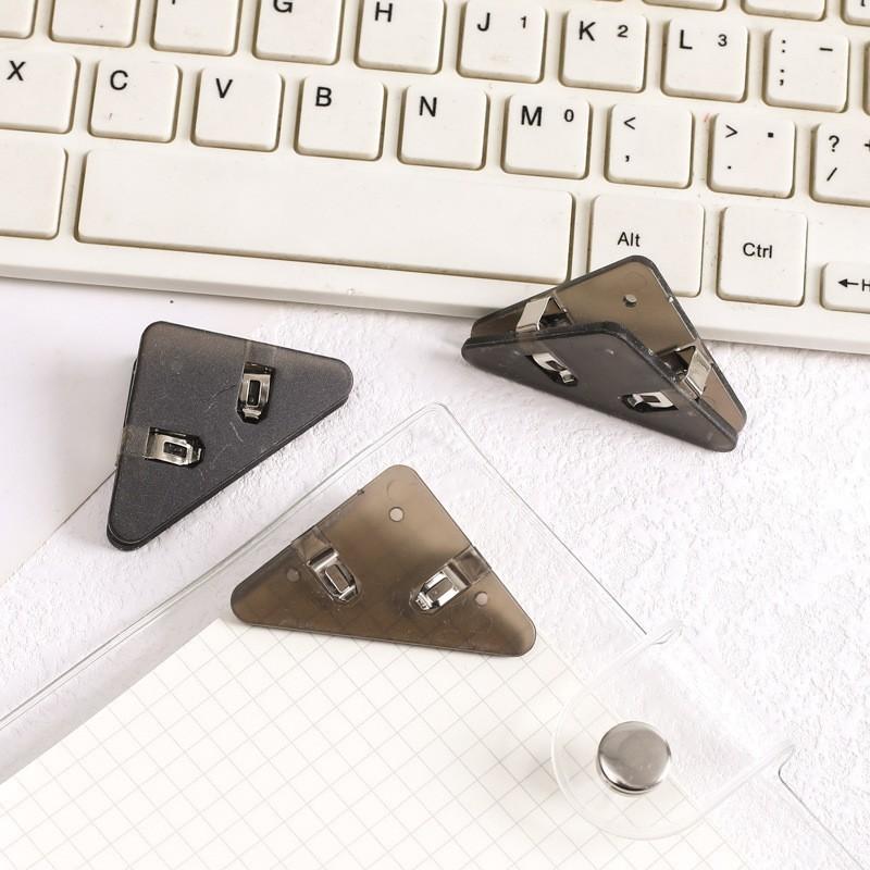 1/5/10/20 шт. Многофункциональный офисный треугольный зажим для книг - Пластиковый органайзер для папок, предотвращающий скатывание