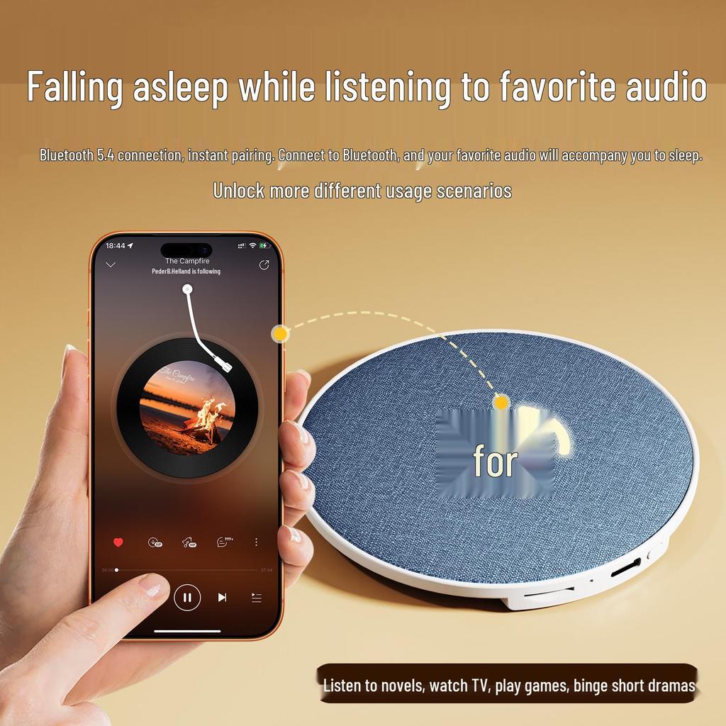 Ультратонкий мини-Bluetooth-динамик под подушку для сна