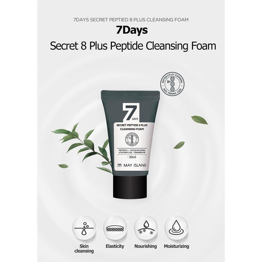 [MayIsland] 7Days Secret Peptide 8+ Очищающая пенка (30мл)