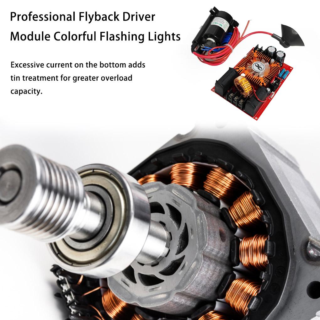 250 В пост. тока 12-30 В ZVS Flyback Модуль драйвера Нагреватель DIY Плита Катушка зажигания Плата источника питания Набор инструментов с вентиляторами Плата