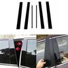 6Pcs Car Pillar Posts Door Window Trim Cover Stickers Exterior Parts For Infiniti QX56/QX80 2004-2013 Accessories