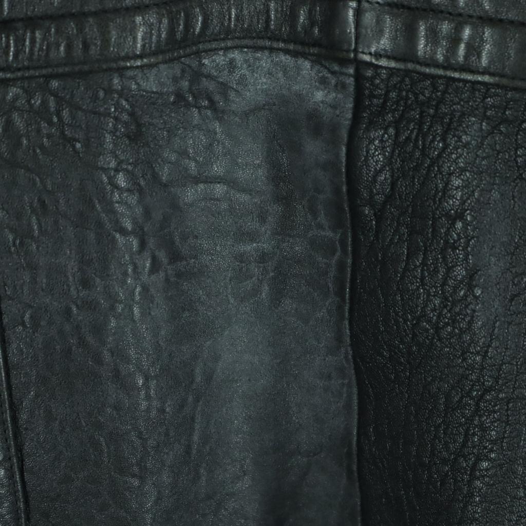 Graham Hill Long sleeve Leather coat F black Sheep leather Men's Used