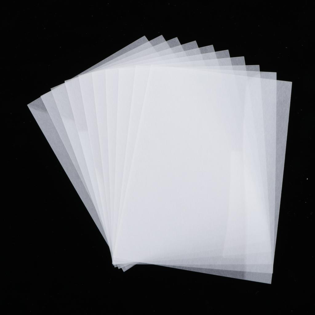 10 Half Transparent Shrink Film Sheets Shrinkable Paper Craft Fine Polish