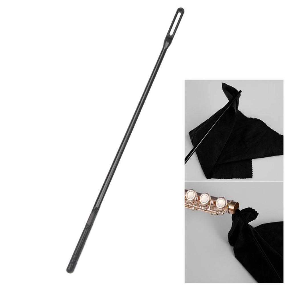 Black Plastic Flute Cleaning Rod, Woodwind Instruments Piccolo Cleaning Stick
