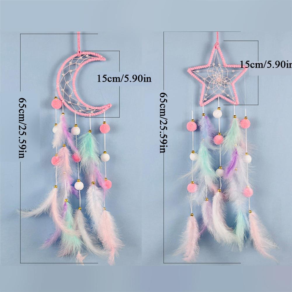Hanging Drop Feathers Dream Catcher Hangings Fresh Ornaments Car Gifts Vintage Home Decorations Bedroom Decor Ethnic Wind Chimes
