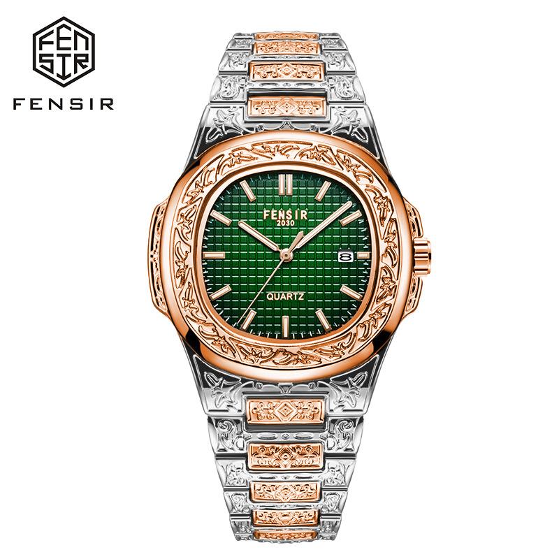 Роскошные мужские наручные часы Светящиеся Водонепроницаемые Дата Мужские часы Нержавеющая сталь Мужские кварцевые часы Повседневные мужские часы