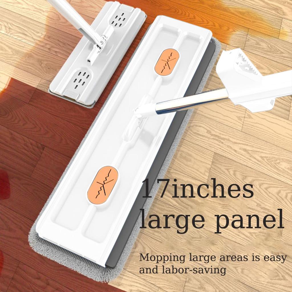 Плоская швабра, набор швабры для пола с поворотом на 360°, плоская швабра с многоразовыми подушечками из микрофибры, набор швабры для пола для ламината