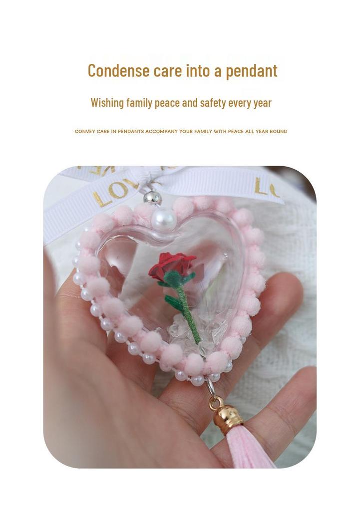 DIY Rose Car Pendant Ornament - Handmade Birthday Gift for Couples or Girlfriends