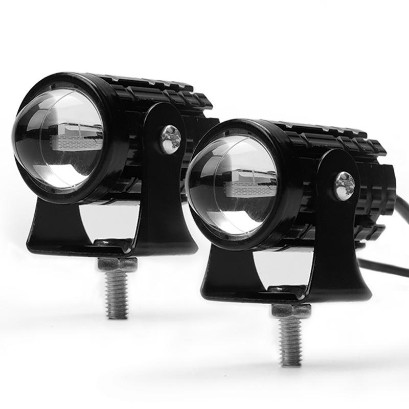 8V-80V 2 шт. Мини Дневные Ходовые Огни Прожектор Фара Белый+Желтый Водонепроницаемые Универсальные Фонари
