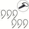 6pcs Black Replacement Earhook Ear Hook Loop Earloop Clip For Bluetooth-compatible Headset
