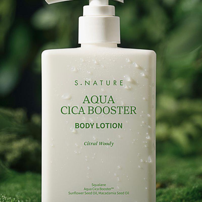 Aqua Cica Booster Набор для тела Duo (Гель для умывания 500 мл + Лосьон 300 мл) (+Бесплатный Гель-крем 30 мл)